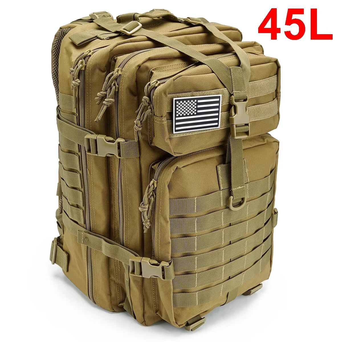 30/50L Tactical Backpacks for Men - Outdoor Survival and Travel 3P Assault Pack, EDC Molle Hiking, Trekking, and Hunting Bag