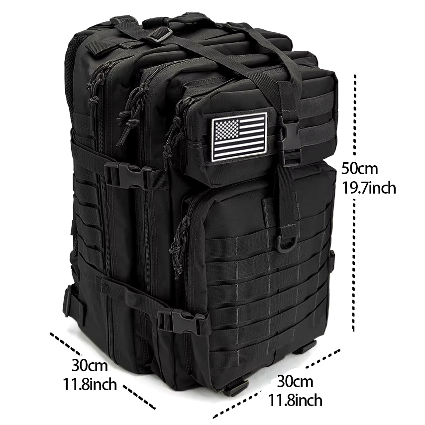 30/50L Tactical Backpacks for Men - Outdoor Survival and Travel 3P Assault Pack, EDC Molle Hiking, Trekking, and Hunting Bag