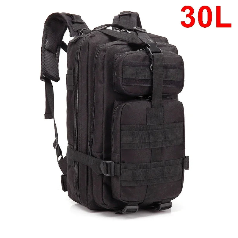 30/50L Tactical Backpacks for Men - Outdoor Survival and Travel 3P Assault Pack, EDC Molle Hiking, Trekking, and Hunting Bag