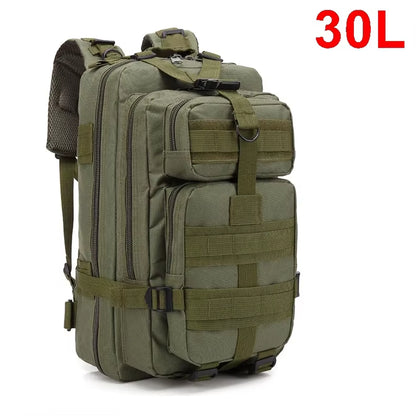 30/50L Tactical Backpacks for Men - Outdoor Survival and Travel 3P Assault Pack, EDC Molle Hiking, Trekking, and Hunting Bag